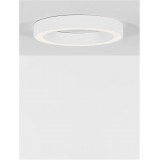 NOVA LUCE 9345632 | Morbido Nova Luce stropné svietidlo kruhový diaľkový ovládač regulovateľná intenzita svetla, nastaviteľná farebná teplota 1x LED 3317lm 2700 <-> 4000K matný biely, opál