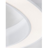 NOVA LUCE 9345635 | Morbido Nova Luce stropné svietidlo kruhový diaľkový ovládač regulovateľná intenzita svetla, nastaviteľná farebná teplota 1x LED 3427lm 2700 <-> 4000K matný biely, opál