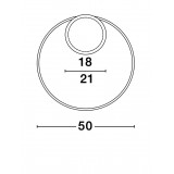NOVA LUCE 9348072 | Fuline Nova Luce stropné svietidlo - TRIAC kruhový regulovateľná intenzita svetla 1x LED 2320lm 3000K matný biely