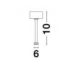 NOVA LUCE 9366462 | Magnetic-Profile Nova Luce prvok systému - záves doplnok matná čierna