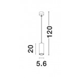 NOVA LUCE 9419421 | Aila-NL Nova Luce visiace svietidlo 1x GU10 biela
