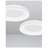 NOVA LUCE 9453041 | Rando-Smart Nova Luce stropné múdre osvetlenie kruhový ovládanie hlasom, regulovateľná intenzita svetla, nastaviteľná farebná teplota, na diaľkové ovládanie 1x LED 3250lm 3000 - 4000K biela