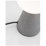 NOVA LUCE 9577010 | Zero-NL Nova Luce stolové svietidlo 20cm prepínač 1x G9 sivé, opál