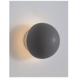 NOVA LUCE 9831051 | Netune Nova Luce stenové svietidlo podsvietenie 1x LED 160lm 3000K sivé, biela