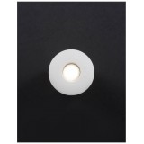 NOVA LUCE 9844017 | Petit Nova Luce zabudovateľné CRI>90 svietidlo kruhový UGR <16 Ø62mm 1x LED 542lm 3000K IP42 matný biely, matná čierna
