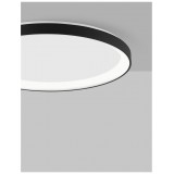 NOVA LUCE 9853674 | Pertino Nova Luce stropné svietidlo - TRIAC kruhový regulovateľná intenzita svetla 1x LED 2280lm 3000K matná čierna, biela