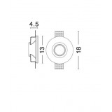 NOVA LUCE 9879103 | Cosimo Nova Luce zabudovateľné svietidlo kruhový malovatelné Ø130mm 1x GU10 biela