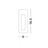 NOVA LUCE 9879388 | Cirocco-Eurona Nova Luce zabudovateľné svietidlo obdĺžnik malovatelné 1x MR11 / GU4 biela