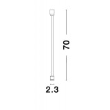NOVA LUCE 9912612 | Buxton-Magnetic-Profile Nova Luce prvok systému - záves doplnok matná čierna