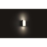 PHILIPS 16472/93/P0 | PHILIPS-hue-Turaco Philips rameno stenové hue múdre osvetlenie regulovateľná intenzita svetla 1x E27 806lm 2700K IP44 antracitová sivá