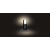 PHILIPS 16473/93/P0 | PHILIPS-hue-Turaco Philips stojaté hue múdre osvetlenie 40,2cm regulovateľná intenzita svetla 1x E27 806lm 2700K IP44 antracitová sivá