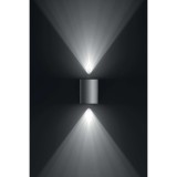 PHILIPS 17358/47/P0 | Cistus Philips stenové svietidlo štvoruholník regulovateľná intenzita svetla 2x LED 1000lm 2700K IP44 nerez