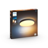 PHILIPS 41161/30/P6 | PHILIPS-hue-Enrave Philips stropné hue DIM prenosný vypínač + hue múdre osvetlenie kruhový diaľkový ovládač regulovateľná intenzita svetla, nastaviteľná farebná teplota, Bluetooth 1x LED 6100lm 2200 <-> 6500K čierna, biela