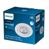 PHILIPS 8718699755607 | Sparkle Philips zabudovateľné svietidlo kruhový regulovateľná intenzita svetla, sklápacie Ø85mm 1x LED 350lm 2700K biela