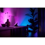 PHILIPS 8718699771126 | PHILIPS-hue-Ambient Philips dekor hue Bloom múdre osvetlenie kruhový regulovateľná intenzita svetla, meniace farbu, nastaviteľná farebná teplota, Bluetooth 1x LED 500lm 2000 <-> 6500K čierna