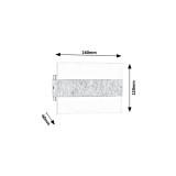 RABALUX 1440 | Neville Rabalux stenové svietidlo obdĺžnik 1x LED 180lm 3000K leštený hliník