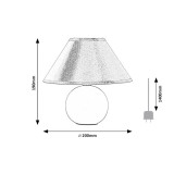 RABALUX 2146 | Ariel Rabalux stolové svietidlo 19cm prepínač na vedení 1x E14 sivé
