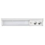 RABALUX 2321 | Bath Rabalux stenové svietidlo prepínač zásuvkové zospodu 1x G23 / T1U 840lm 2700K biela