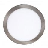 RABALUX 2660 | Lois Rabalux stenové, stropné LED panel kruhový 1x LED 1400lm 3000K satén chróm, biela