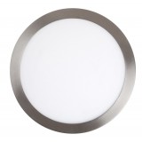 RABALUX 2661 | Lois Rabalux stenové, stropné LED panel kruhový 1x LED 1700lm 3000K satén chróm, biela