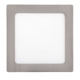 RABALUX 2667 | Lois Rabalux stenové, stropné LED panel štvorec 1x LED 800lm 3000K satén chróm, biela