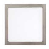 RABALUX 2669 | Lois Rabalux stenové, stropné LED panel štvorec 1x LED 1700lm 3000K satén chróm, biela