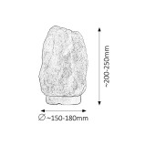 RABALUX 4130 | RockR Rabalux tvar kameňa soľná lampa prepínač na vedení 1x E14 90lm 2700K hnedá, natur