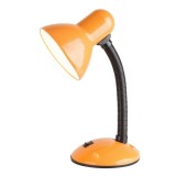 RABALUX 4171 | Dylan Rabalux stolové svietidlo 34,5cm prepínač flexibilné 1x E27 pomaranč, čierna, biela