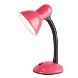 RABALUX 4172 | Dylan Rabalux stolové svietidlo 34,5cm prepínač flexibilné 1x E27 ružové, čierna, biela