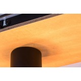RABALUX 71023 | Boire Rabalux stropné svietidlo tehla 3x E27 čierna, bukové