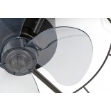RABALUX 71043 | Cadmus Rabalux svietidlo s ventilátorom stropné kruhový 3x E27 čierna