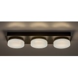 RABALUX 75003 | Attichus Rabalux stropné svietidlo 1x LED      1700lm 4000K IP44 matná čierna, opál