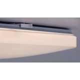 RABALUX 75013 | Vendel Rabalux stropné svietidlo štvorec pohybový senzor, svetelný senzor - súmrakový spínač 1x LED      1000lm 4000K biela, opál