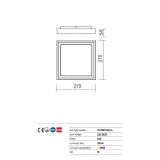 REDO 9186 | Bezel-RD Redo stropné svietidlo 1x LED 1950lm 3000K IP54 matný biely, opál