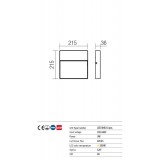 REDO 9627 | Even-RD Redo stenové svietidlo 1x LED 420lm 3000K IP54 biela, saténový