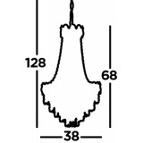 SEARCHLIGHT 1611-6CC | Louis-Philipe Searchlight luster svietidlo 6x E14 chróm, priesvitné