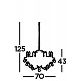 SEARCHLIGHT 8738-8AB | ParisS Searchlight luster svietidlo 8x E14 antická meď, priesvitné