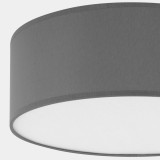 TK LIGHTING 1087 | Rondo-TK Tk Lighting stropné svietidlo 4x E27 sivé, biela