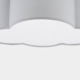 TK LIGHTING 3144 | Cloud Tk Lighting stropné svietidlo 2x E27 sivé, biela