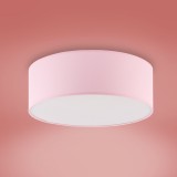 TK LIGHTING 3228 | Rondo-TK Tk Lighting stropné svietidlo 2x E27 ružové, biela
