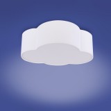 TK LIGHTING 4228 | Cloud Tk Lighting stropné svietidlo 2x E27 biela