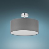 TK LIGHTING 4240 | Rondo-TK Tk Lighting stropné svietidlo 4x E27 sivé, biela