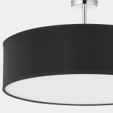 TK LIGHTING 4245 | Rondo-TK Tk Lighting stropné svietidlo 4x E27 čierna, biela
