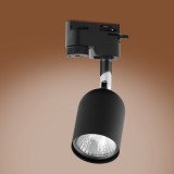 TK LIGHTING 4498 | Tracer Tk Lighting prvok systému spot svietidlo otočné prvky 1x GU10 čierna, chróm