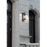 TRIO 204160142 | Sambesi Trio rameno stenové svietidlo svetelný senzor - súmrakový spínač 1x E27 IP44 antracit, priesvitné