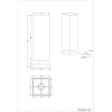 TRIO 5914011-01 | Piet Trio stolové svietidlo 35,5cm dotykový prepínač s reguláciou svetla regulovateľná intenzita svetla 1x E14 chróm, biela