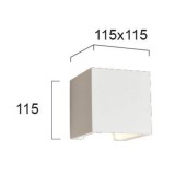 VIOKEF 4096900 | Ceramic-VI Viokef stenové svietidlo malovatelné 1x G9 biela