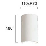 VIOKEF 4097000 | Nala-VI Viokef stenové svietidlo malovatelné 1x G9 biela