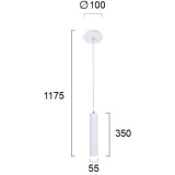 VIOKEF 4144300 | Lesante Viokef visiace svietidlo 1x GU10 biela, chróm