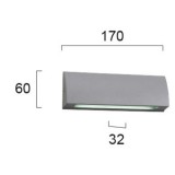 VIOKEF 4156000 | Tech Viokef stenové svietidlo 1x LED 258lm 3000K IP54 sivé, biela